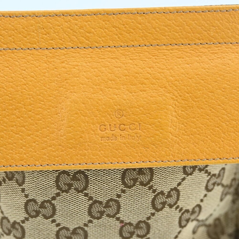 AUTHENTIC GUCCI GG Canvas Waist bag Beige Yellow bsj580-110825 - Picture 16 of 16